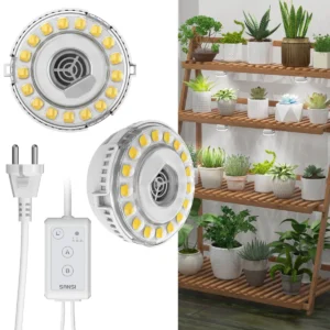 SANSI - 10W LED Φωτιστικό Puck με χρονοδιακόπτη και ρυθμιστή έντασης φωτισμού
